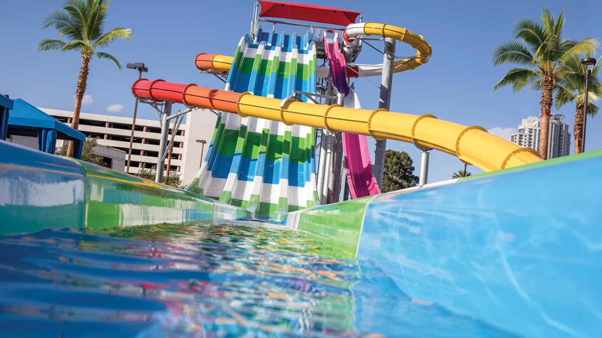 splash zone at Circus Circus hotel is great for las vegas with kids