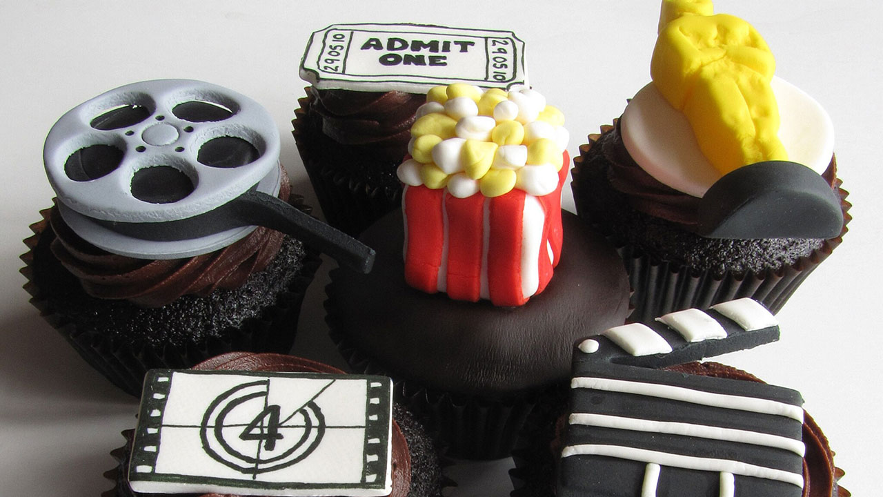 movie night cupcakes