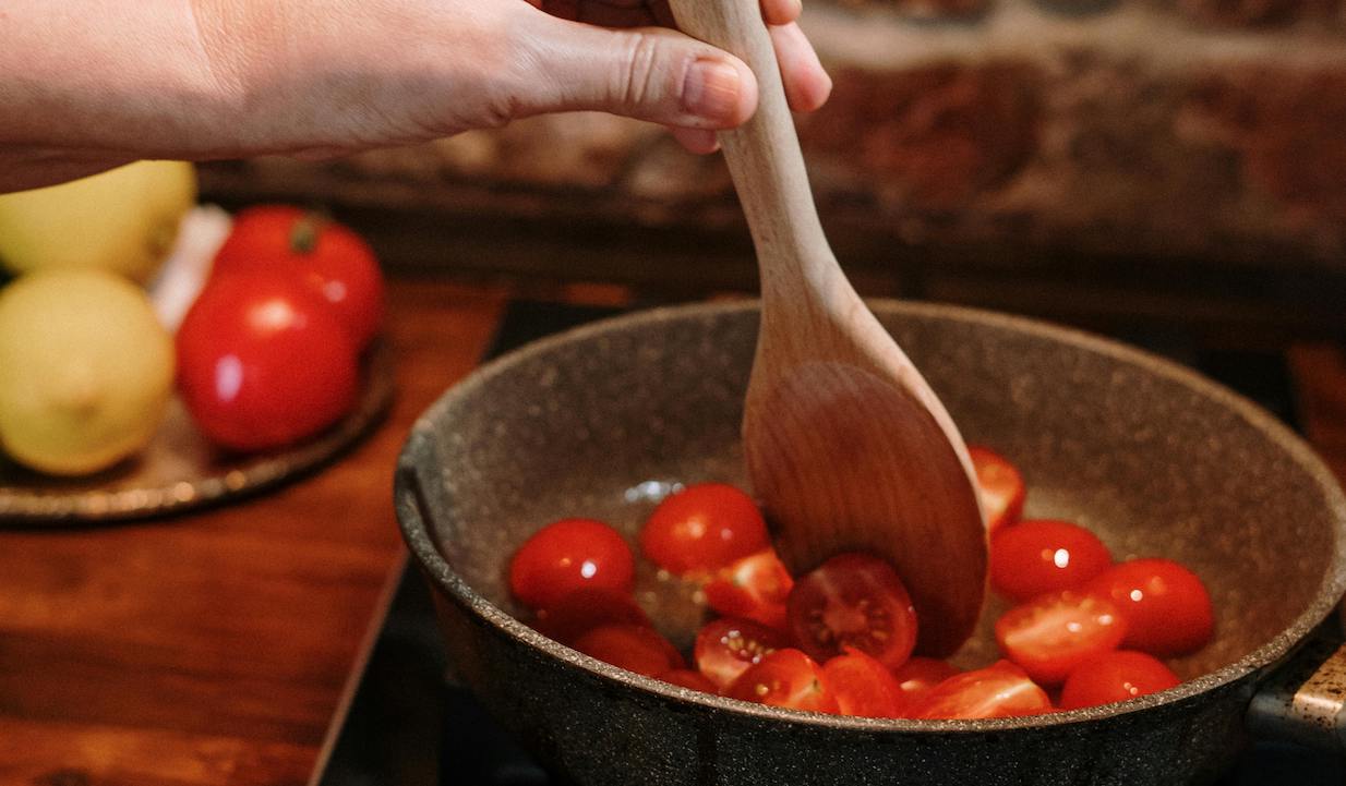 tomatoes, cooking, italian, stovetop, culinary, food