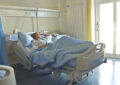 woman in hospital bed