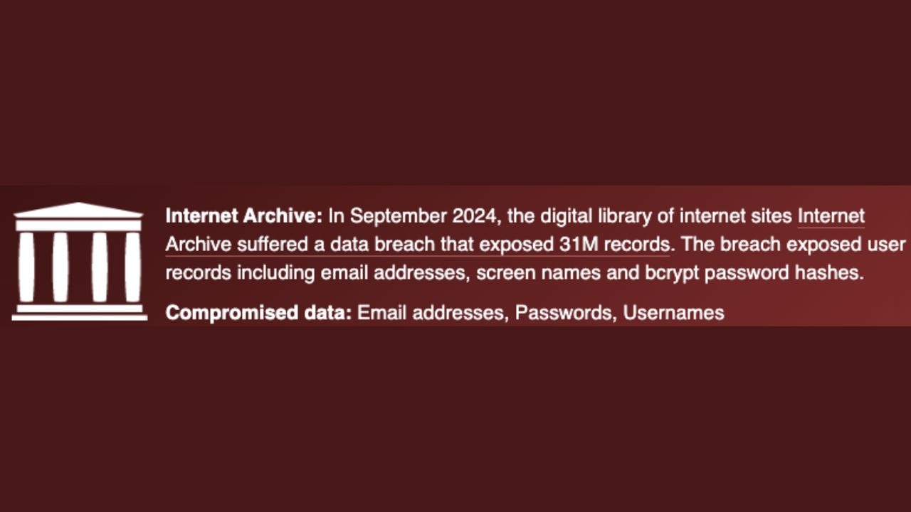 internet archive hack, hacked, hackers, cyber crime, pwned